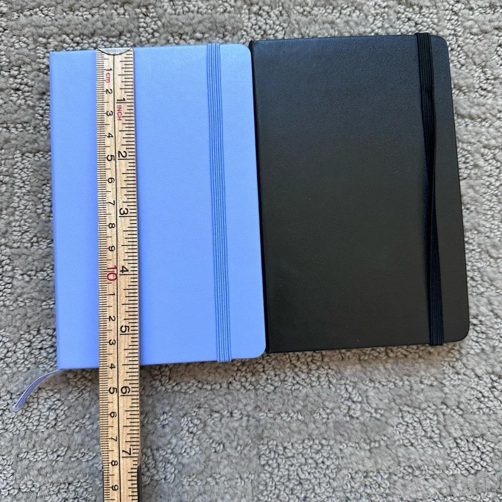 Moleskine Black and Light Blue (lavender) 192pg Ruled Pocket Notebook